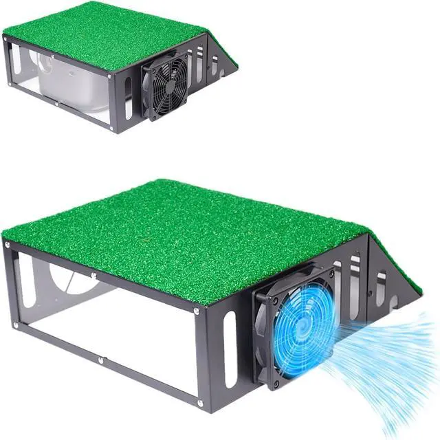 Main image of Metal Golf Simulator Projector Cover - Floor Mounted Enclosure for LED Projectors with Cooling Fan - Durable Protection for Your Golf Simulation.Ideal Golf Gift