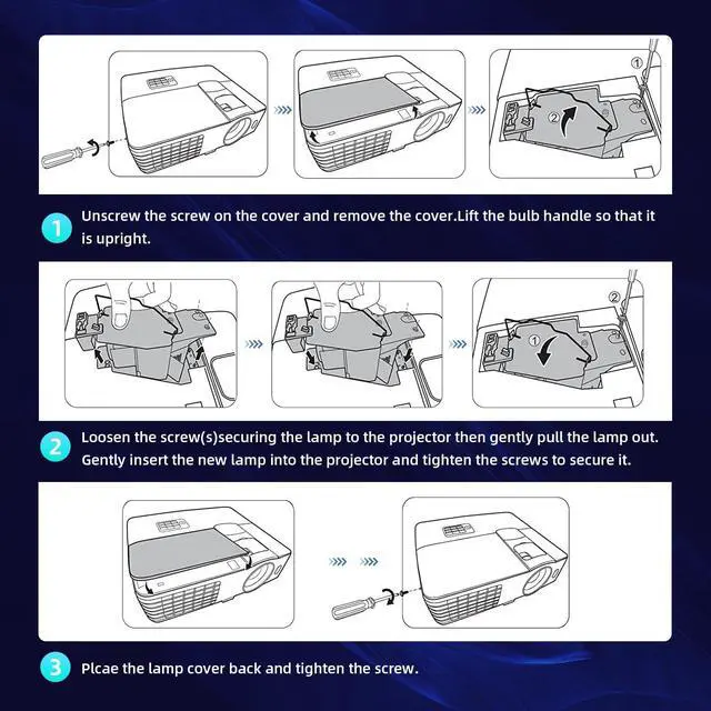 Alt view image 6 of 6 - PK-L2312U Hight Quality Replacement Projector Lamp Bulb for JVC DLA-RS66 DLA-X35 DLA-RS56 DLA-X95R DLA-RS46 DLA-X700R DLA-X500R DLA-X55R DLA-X75 DLA-X75R with Housing