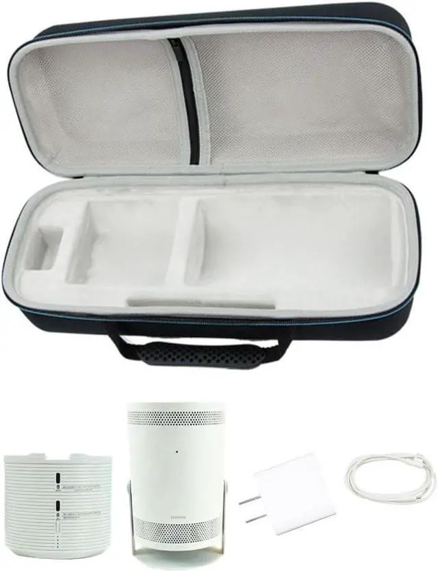 Alt view image 3 of 7 - EVA Hard Case for Samsung The Freestyle Projector & Battery Base,The Freestyle Projector All Accessories Carrying Travel Storage Bag