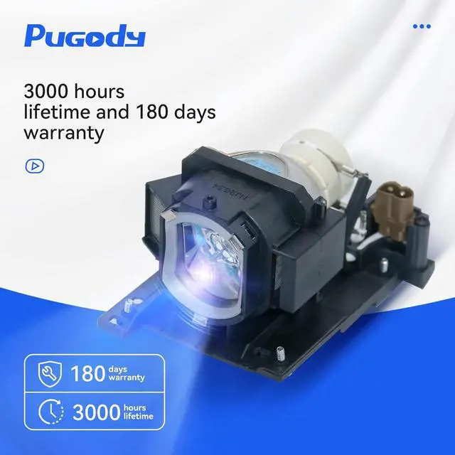 Alt view image 2 of 6 - DT01021 Replacement Projector Lamp Bulb for Hitachi CP-X2010 X2010N X2011N X2510 X2510EN X2511N X2514WN X3010 X3010EN X3010N X3011 X3014WN X3511 WX3011N WX3014WN X4011N X3014WN ED-X40 X45N X42N