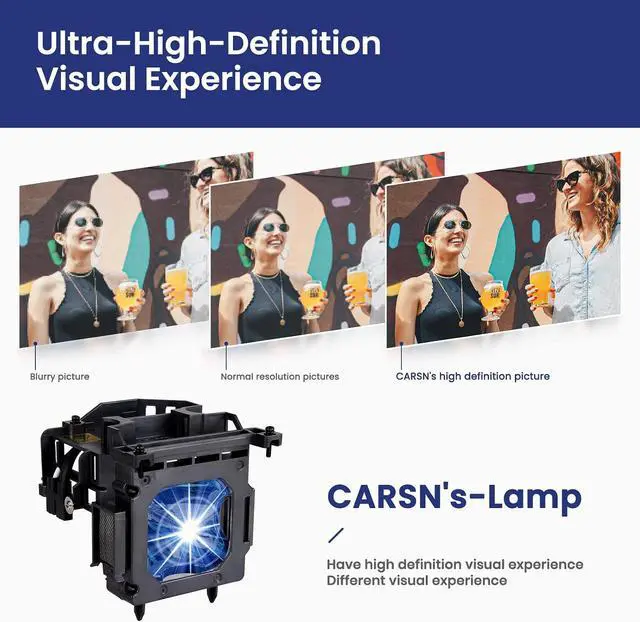 Alt view image 3 of 5 - CARSN LMP-H210 Replacement Projector Lamp Bulb for Sony VPL-HW65ES VPL-HW45ES Projector Lamp Bulb Replacement with Housing