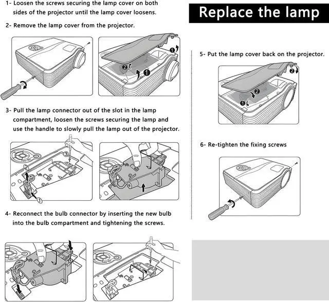 Alt view image 5 of 5 - RLC-120/RLC-126/RLC-127 VIP240W Replacement Projector Lamp Compatible with PX701-4KPROX PX728-4K PX729-4KS PX748-4K PX749-4K Projectors