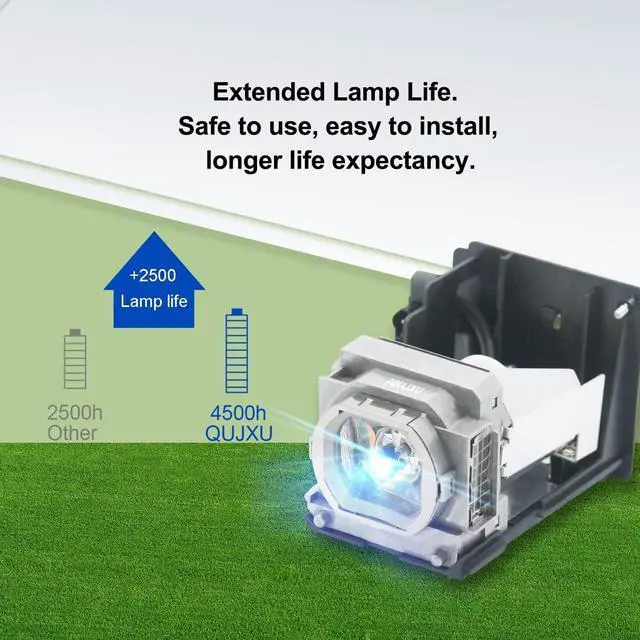 Alt view image 3 of 6 - VLT-HC5000LP Replacement Lamp with Housing Compatible with for Mitsubishi projectors HC5500 HC5000 HC4900 HC6000 Replacement Lamp