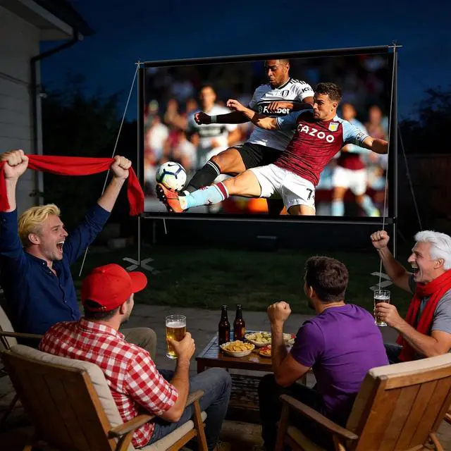 Alt view image 2 of 7 - 100inch Projector Screen with Stand, Large Projection Screen with Carry Bag