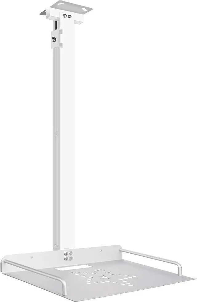 Main image of 2-Be-Best Projector Ceiling Mount with Tray, 21 IN-37 in / 53.5CM-94CM Height Adjustable Projector Shelf Ceiling Tray Mount Upgraded Universal Longer Mounts for Projectors White