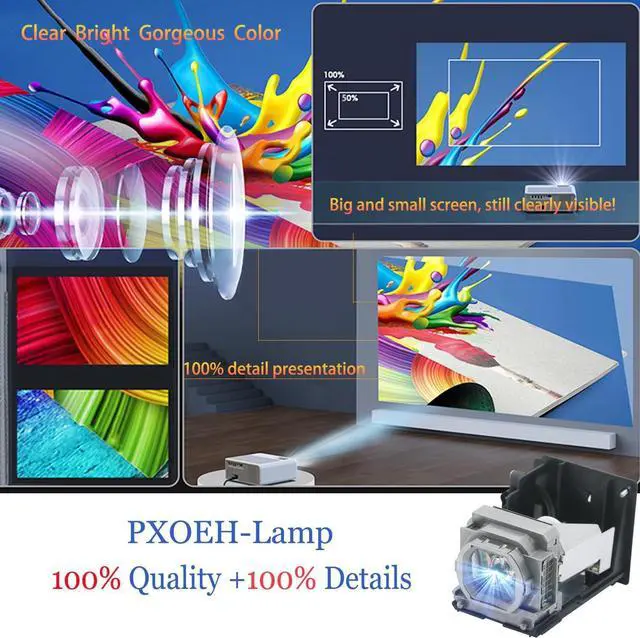 Alt view image 4 of 6 - A+ Quality VLT-HC5000LP/VLT-HC7000LP Replacement Projector Lamp Bulb for VIEWSONIC PJD5153 PJD5155 PJD5255 PJD6350 PJD5555W PJD5555W PJD6550Lw PJD6551Lws with Housing