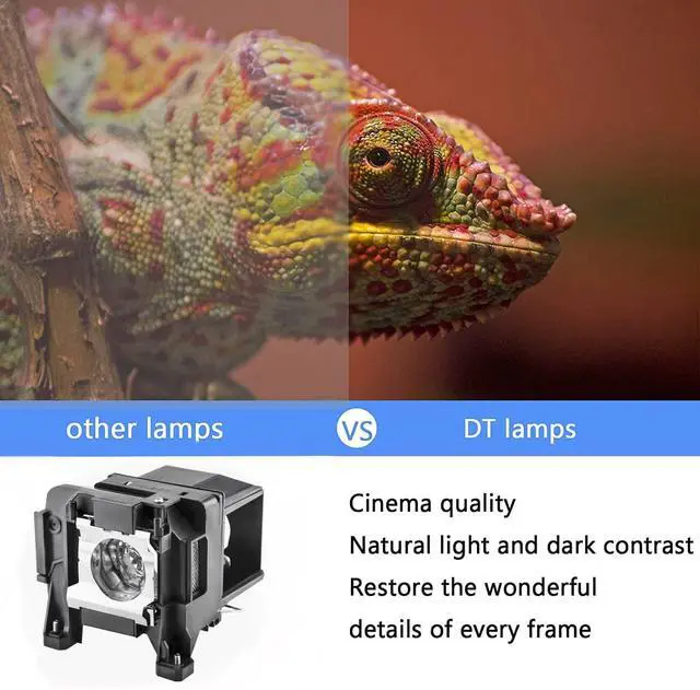 Alt view image 3 of 7 - For ELPLP89/V13H010L89 Replacement Projector Lamp for Epson Powerlite Home Cinema 4010 4040 6040ub 6050ub 5040ube 5050ube 4050 pro Cinema EH-TW7300 TW7400 TW9300 TW8300W H710C Replacement Bulb