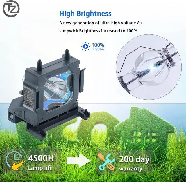 Alt view image 2 of 6 - Original LMP-H202 LMP-H201 Replacement Projector Lamp Bulb for Sony VPL-HW30AES HW30ES HW50ES HW55ES VW95ES HW30 HW30ES SXRD HW40ES HW10 VW80 HW15 VW85 GH10 HW20 VW90ES VW70 with Housing