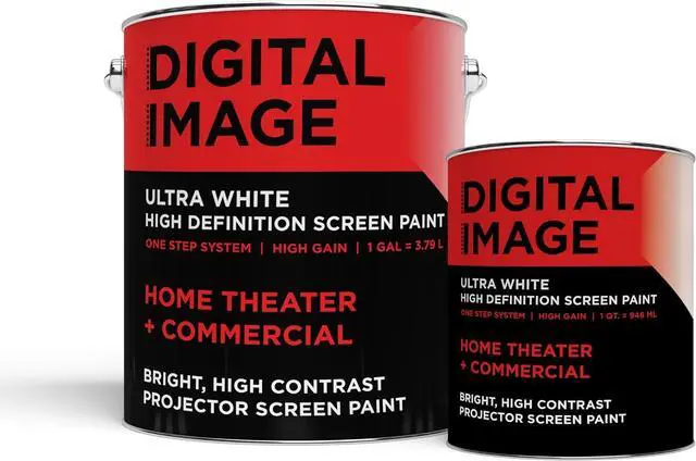 Main image of Projector Screen Paint - High Definition, 4K/8K, Ultra White - Quart