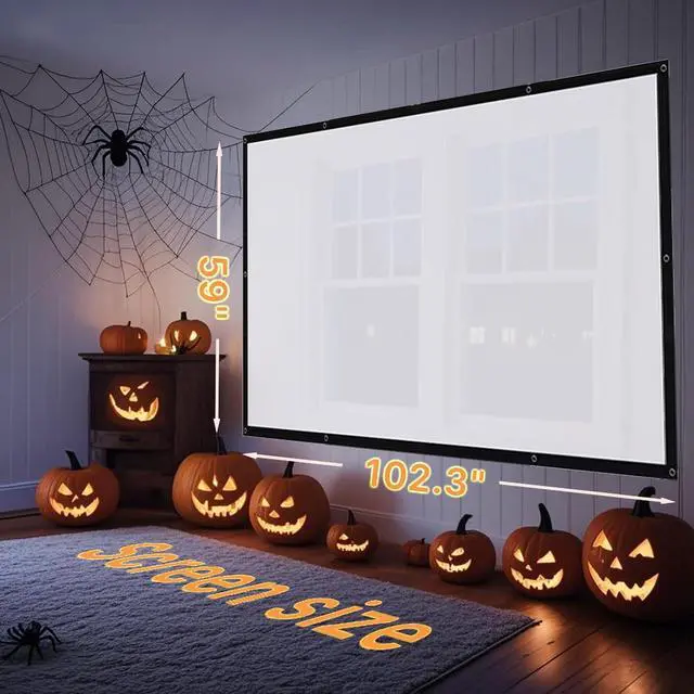 Alt view image 2 of 7 - AAJK 120in Halloween Holographic Window Rear Projection Screen