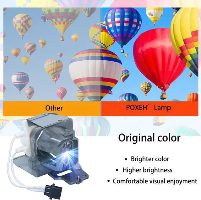 Alt view image 3 of 6 - BL-FP240E SP.78V01GC01 for Optoma UHD60 UHD65 UHD50 UHD51A UHD51 UHD40 UHD300X UHD550X UHD400X Replacement Projector Lamp Bulb with Housing