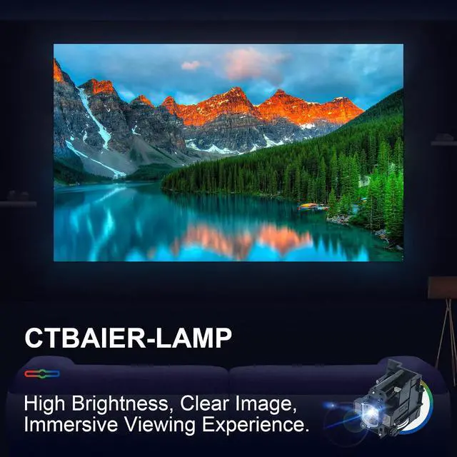 Alt view image 4 of 6 - CTBAIER DT01471 Original Quality Replacement Projector Lamp Bulb for Hitachi CP-WU8460 CP-X8170 CP-WX8265 Maxell MC-X8170 MC-WX8265 MC-WU8461 with Housing