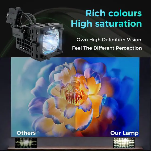 Alt view image 3 of 6 - XL-5200 Premium Quality Replacement Projection TV Lamp Bulb for Sony KDS-50A2000 KDS-55A2000 KDS-50A2020 KDS-55A2020 KDS-50A3000 KDS-55A3000 KDS-60A2000 KDS-60A2020 KDS-60A3000 with Housing
