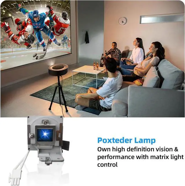 Alt view image 5 of 7 - 5J.J9R05.001 Replacement Projector Lamp Compatible with Benq MS504 MS524 MS524A MW526A MX525 MX525A Projectors, with Housing