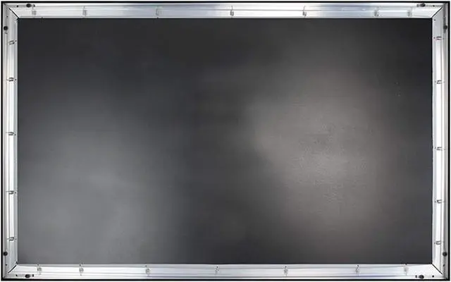 Alt view image 6 of 7 - Wall Mount Projector Screen, 130 Inch HD Fixed Framed Projector Screen with Aluminum Frame for Indoor Home Movie Theater Cinema