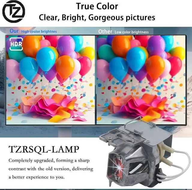 Alt view image 3 of 6 - BL-FU245A Original Projector Lamp for Optoma HD39HDR GT1080HDR EH412ST EH412 W412 X412 Replacement Projector Lamp Bulb with Housing