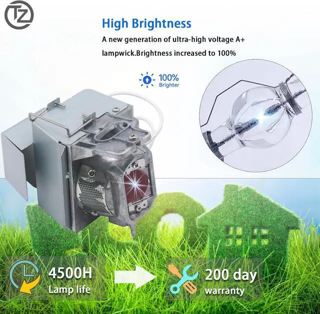 Alt view image 2 of 6 - BL-FU245A Original Projector Lamp for Optoma HD39HDR GT1080HDR EH412ST EH412 W412 X412 Replacement Projector Lamp Bulb with Housing