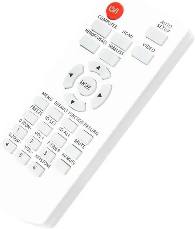 Alt view image 3 of 4 - N2QAYA000142 Projector Remote Control for Panasonic Projector in Living Rooms or Rooms, No Programming or Pairing Needed, Replacement Remote Compatible Models PT-SW280A PT-SX300A PT-SX320A PTSW280A
