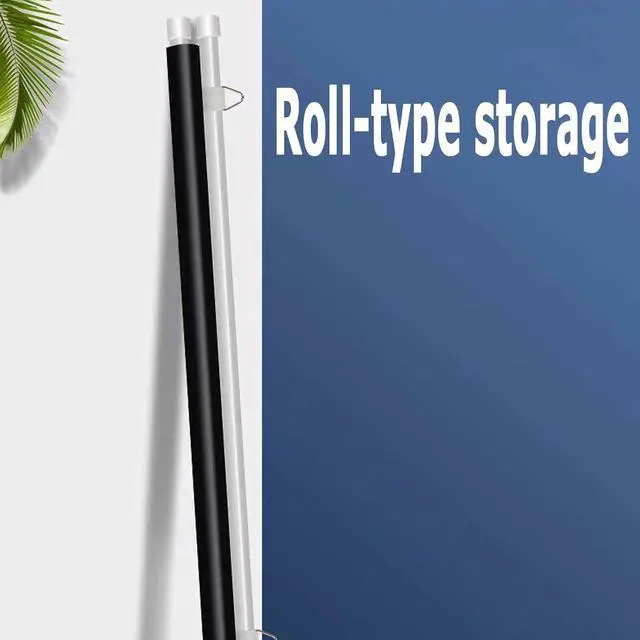 Alt view image 6 of 7 - Movie Screen,White Pull Down Manual Projector Screen,Foldable Anti-Crease Portable,Perfect for Home Office Theater TV(60in(16:9))