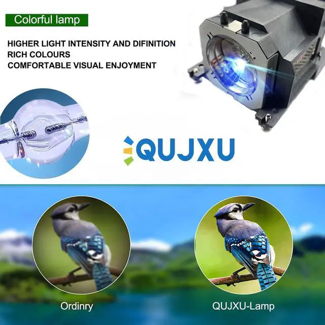 Alt view image 2 of 6 - ET-LAV200 Projector Lamp with Housing for Panasonic PT-VX500 VX501 VX510 VW430 VW431D VW435N VW440 VX505N VW430U VW431DU Replacement Projector Lamp