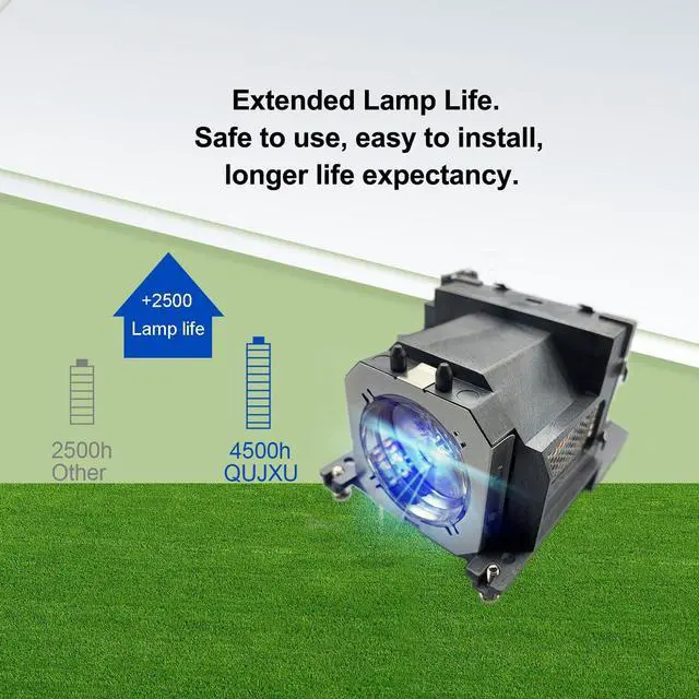 Alt view image 3 of 6 - ET-LAV200 Projector Lamp with Housing for Panasonic PT-VX500 VX501 VX510 VW430 VW431D VW435N VW440 VX505N VW430U VW431DU Replacement Projector Lamp
