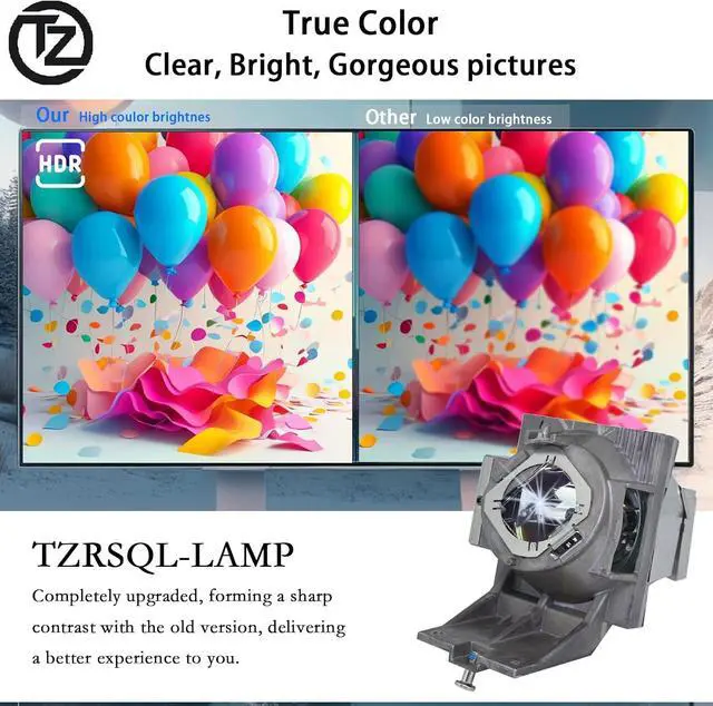 Alt view image 3 of 6 - RLC-127 Original Quality for ViewSonic PX701-4KPROX PX728-4K PX729-4KS PX748-4K PX749-4K Replacement Lamp Bulb with Housing