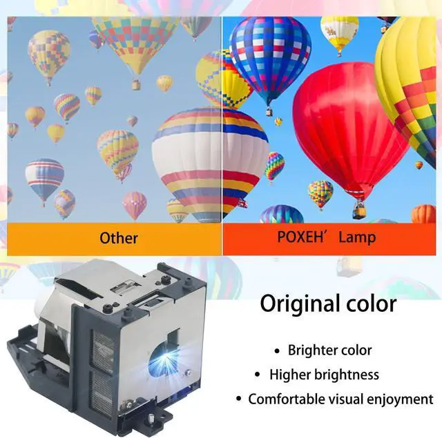 Alt view image 3 of 6 - A+ Quality AN-XR10L2 Replacement Projector Lamp Bulb for Sharp PG-MB50XL PG-MB50X-L DT-510 XR-10S0L XR-10SL XR-10XL XR-10X-L XR-11XCL XR-11XC-L with Housing
