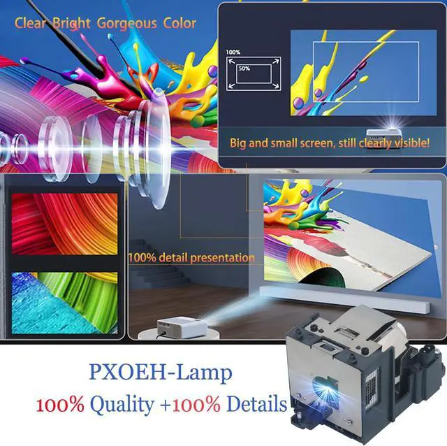 Alt view image 4 of 6 - A+ Quality AN-XR10L2 Replacement Projector Lamp Bulb for Sharp PG-MB50XL PG-MB50X-L DT-510 XR-10S0L XR-10SL XR-10XL XR-10X-L XR-11XCL XR-11XC-L with Housing