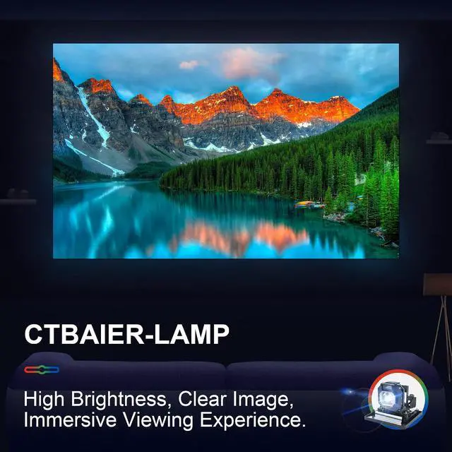 Alt view image 4 of 6 - CTBAIER ET-LAE1000 Quality/Premium Replacement Projector Lamp for PANASONIC PT-AE1000 PT-AE1000E PT-AE1000U PT-AE2000 PT-AE2000E PT-AE2000U PT-AE3000 PT-AE3000E PT-AE3000U TH-AE1000