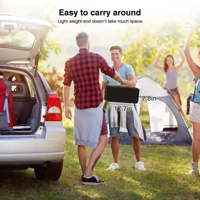 Alt view image 7 of 7 - Outdoor-Projector-Screen-with-Stand - 120 inch Portable Projector Screen Indoor Outdoor Projector Screens 16:9 4K HD Lightweight Movie Screen with Carry Bag for Backyard Movie Night