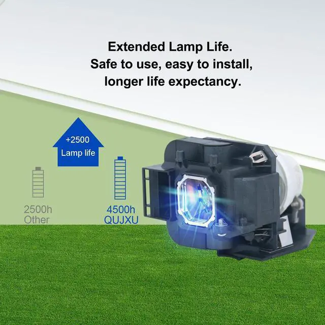 Alt view image 3 of 6 - NP23LP Projector Lamp with Housing for NEC NP-P401W NP-P501X NP-P451X NP-P451W Quality Lamp Replacement Projector Lamp