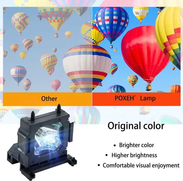 Alt view image 3 of 6 - A+ Quality LMP-H210 for Sony VPL HW45 HW65 VPL-HW45ES VPL-HW45EW VPL-HW65ES VPL-VW65ES Premium Quality Replacement Projector Lamp Bulb with housing