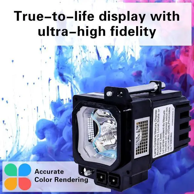 Alt view image 3 of 7 - BHL-5010-S Replacement Projector Lamp Bulb for JVC DLA-20U DLA-HD350 DLA-HD550 DLA-HD750 DLA-HD950 DLA-HD990 DLA-RS10 DLA-RS15 DLA-RS20 DLA-RS25 DLA-RS35 Projector Lamp with Housing