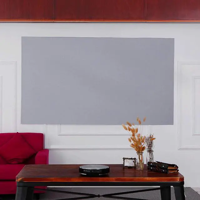 Alt view image 6 of 7 - 120-inch Portable Projector Screen HD 16:9 Frameless Video Projection Screen Foldable Wall Mounted for Home Theater Office Movies