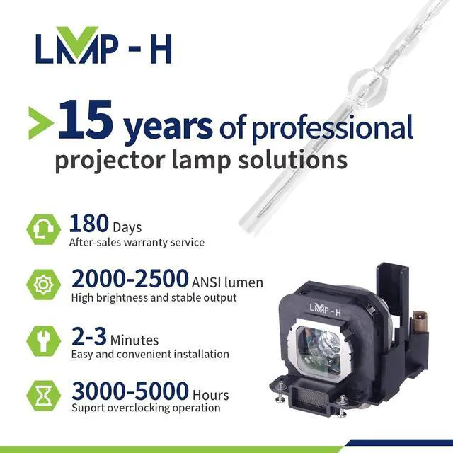 Alt view image 3 of 5 - ET-LAX100 Replacement Projector Lamp with Housing for Panasonic TH-AX100 PT-AX100U PT-AX100E/U PT-AX200 TH-AX200 PT-AX200E PT-AX200U PT-AX200E/U Projector Lamp