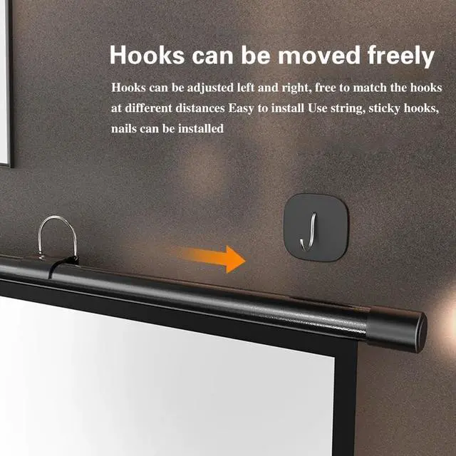Alt view image 5 of 7 - Manual Pull Down Projection Screen 30" 40" 50" 60" 72" Wall Mounted Projector Screen 4K HD Movie Screen for Home Office Outdoor Indoor Anti Crease Easy Roll Up(30 Inch (16:9))