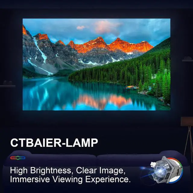 Alt view image 4 of 6 - CTBAIER RLC-108 for Viewsonic PA503S PA503X PG603X PS600X PA500S PS501X PA502XE PA502SE PA503XP PA503SP VS16905 VS16909 Projector Replacement Lamp Bulb with Housing