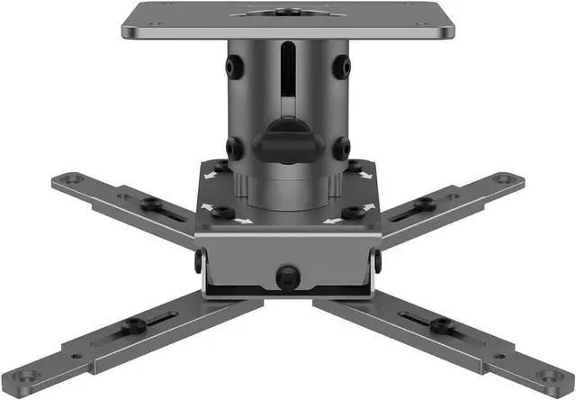 Main image of Jomard Universal Projector Mount with Adjustable Height Extension Pole, Full Motion Tilt Swivel 360° Rotation, Heavy Duty Steel Fits Most Brands, Max 22lbs Gray