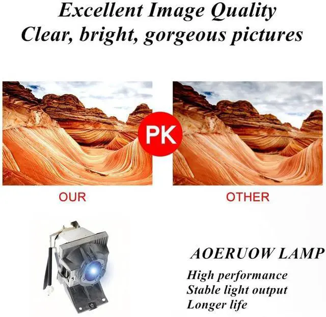 Alt view image 4 of 7 - RLC-127/RLC-126/RLC-120 Replacement Lam Bulb with Housing for VIEWSONIC PX701-4KPROX,PX728-4K,PX729-4KS,PX748-4K,PX749-4K,VS19089,PX701-4KE,PX710-4KS,K701-4K,THD732,PG706WU,PG706HD,PX727HD
