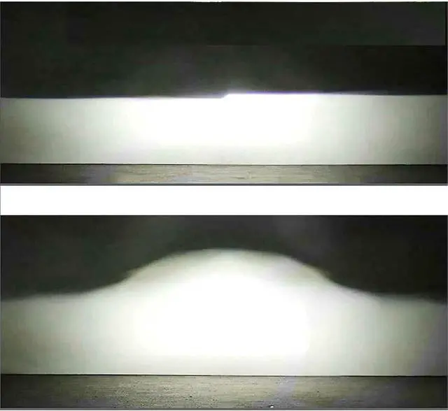 Alt view image 6 of 7 - 3.0 Inch Blue Honeycomb Projector Lens with RGB Spiral Shrouds,Universal Headlight Retrofit Kit with Hi/Low Beam for H1 H4 H7 Car Motorcycle Headlight