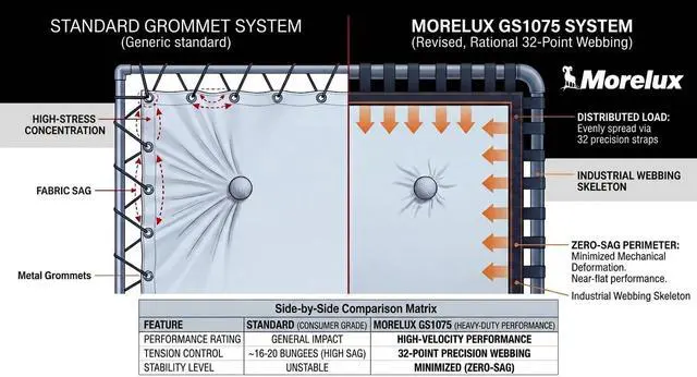 Alt view image 7 of 7 - 10x7.5ft Heavy-Duty Golf Impact Screen