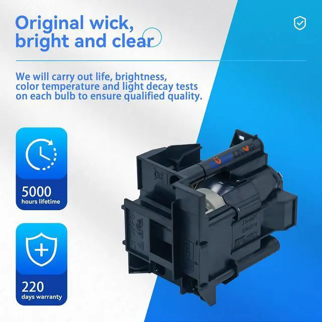 Alt view image 2 of 6 - DT01471 Original Quality for Hitachi CP-WU8460 CP-X8170 CP-WX8265 Maxell MC-X8170 MC-WX8265 MC-WU8461 Projector Replacement Lamp Bulb