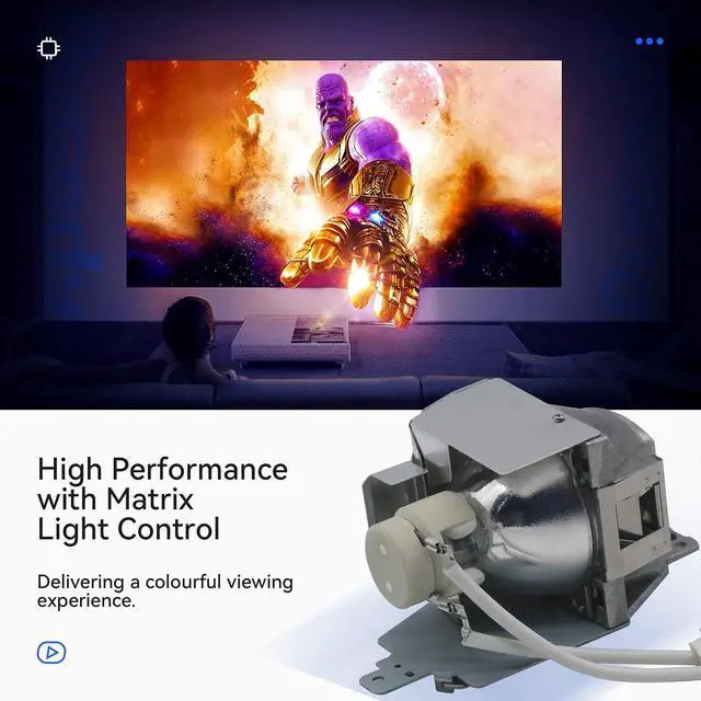 Alt view image 4 of 6 - A+ Quality RLC-079 Replacement Projector Bulb Lamp for VIEWSONIC PJD7820HD PJD7822HDL VS14937 for ACER P1500 H6510BD with Housing