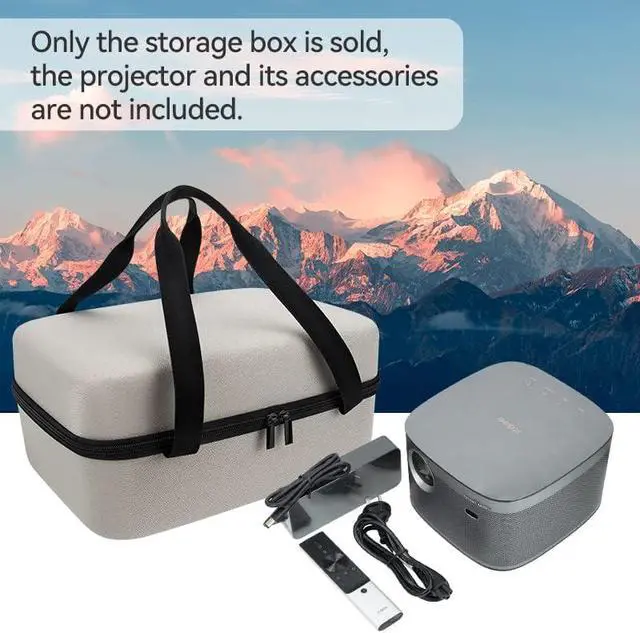 Alt view image 6 of 7 - Hard EVA Protective Carrying Storage Case for XGIMI H3, H3S, Horizon & Horizon Pro Projectors