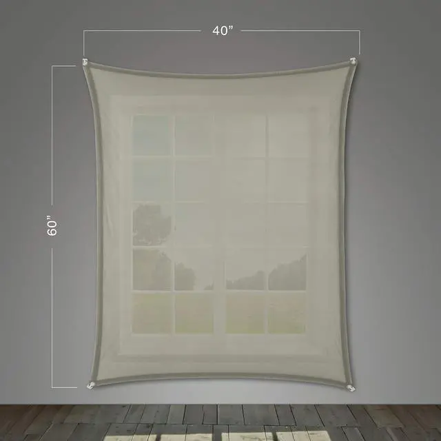 Alt view image 2 of 5 - 40" x 60" Window Gray Holographic + 40" x 60" White Window Rear Projection Screens with Mounting Hardware for Projecting Halloween Videos