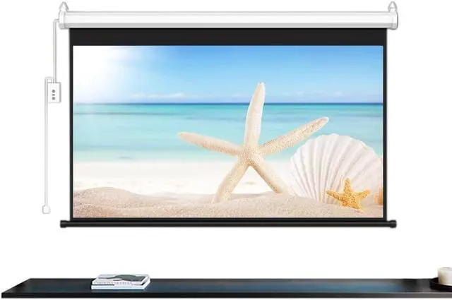 Main image of Motorized Projector Screen 60" Electric Screen 72" 4:3 16:9 4K 3D HD, Automatic Retractable Projection Screen with Remote Movie Screen for Indoor Outdoor Use(60inch(16:9))