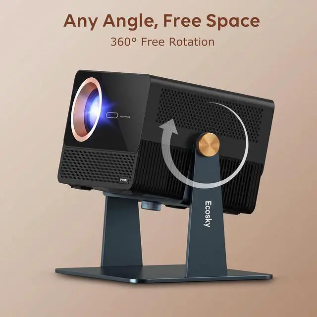 Alt view image 4 of 7 - 360° Rotating Adjustable Projector Stand for Home Use