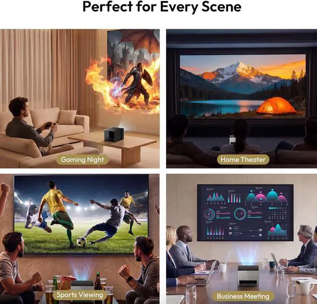 Alt view image 7 of 7 - NothingProjector Fixed Frame Screen, Matte White 120 inch, 1.3dB Gain, 4K/8K UHD, Active 3D, 16:9, Wall Mount Anti Daylight for Long Throw/Standard/Ultra Short Throw Projector NothPJ