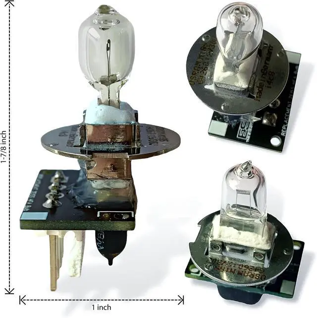 Alt view image 2 of 7 - The Eye-Stuff Group Visual Field Projector Replacement Bulb, 12V Halogen Lamp, Light Socket, Compatible with Humphrey Zeiss HFA, HFAi, Models 740i, 750, 750i, 840, 860