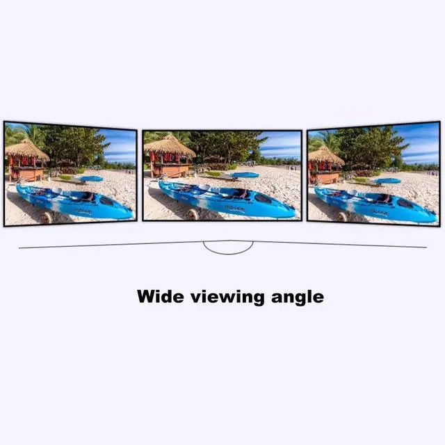 Alt view image 4 of 7 - Projector Screen Fixed Frame 72-inch, 16:9 8K 4K Ultra HD 3D Ready Wall-Mounted White Movies Screen for Indoor Home Cinema, Office